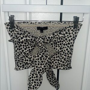 Girly tied tube top